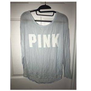 Light blue long sleeve sweater